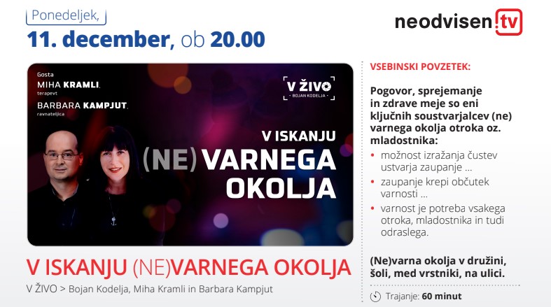 Neodvisen.TV – OBVESTILO ZA STARŠE